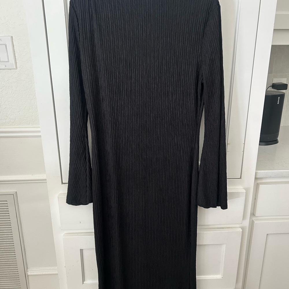 NWOT SHEIN Black Ribbed Maxi Dress